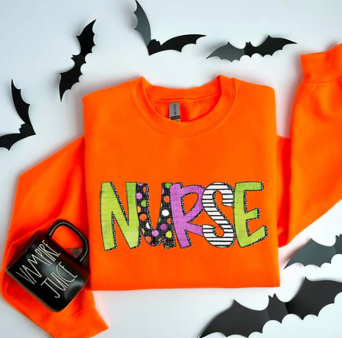 Name Title Halloween Sweatshirt