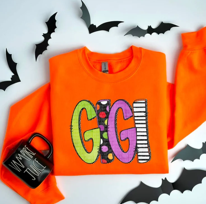 Name Title Halloween Sweatshirt