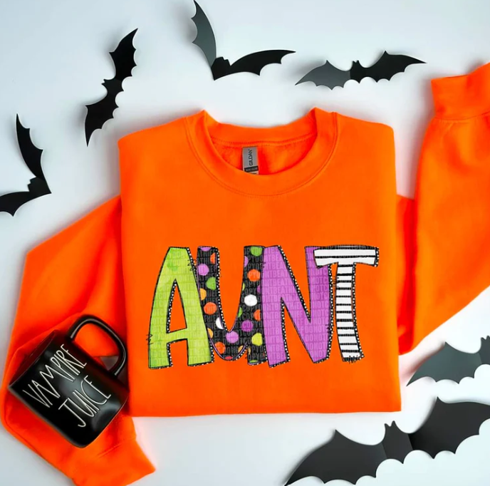 Name Title Halloween Sweatshirt