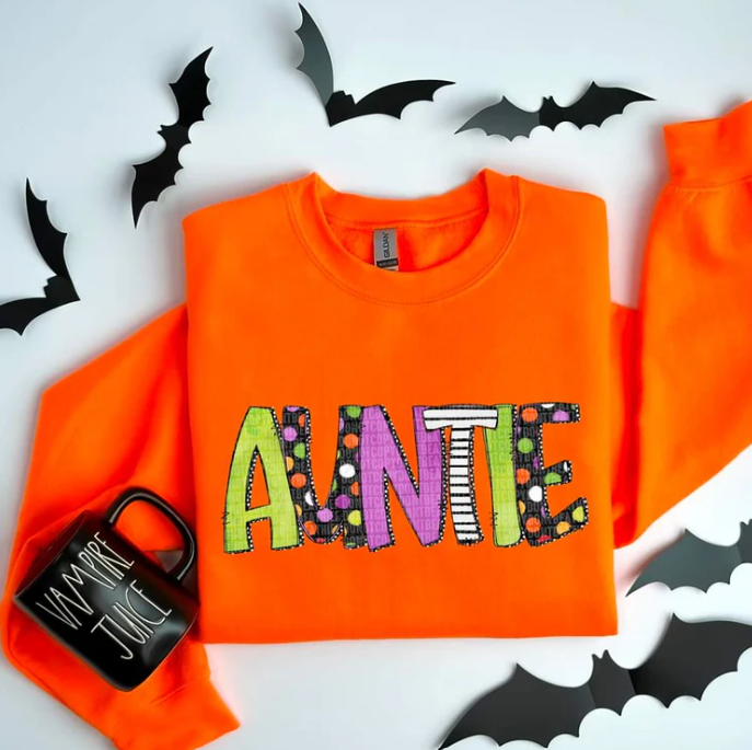 Name Title Halloween Sweatshirt