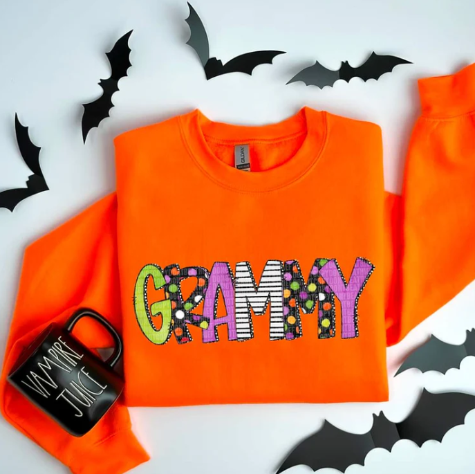 Name Title Halloween Sweatshirt