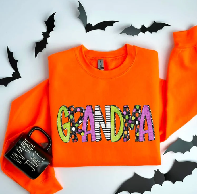 Name Title Halloween Sweatshirt